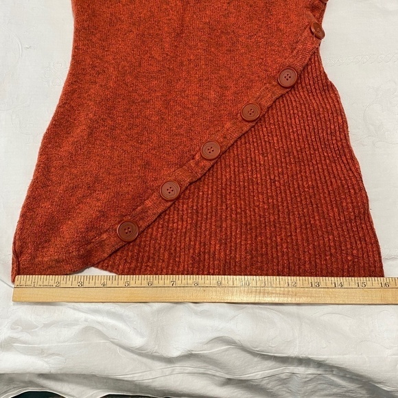 Le Chateau Women's Burnt Orange Turtleneck Tunic Sweater Size XS - Picture 11 of 11
